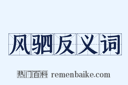 风驷反义词是什么意思的图片